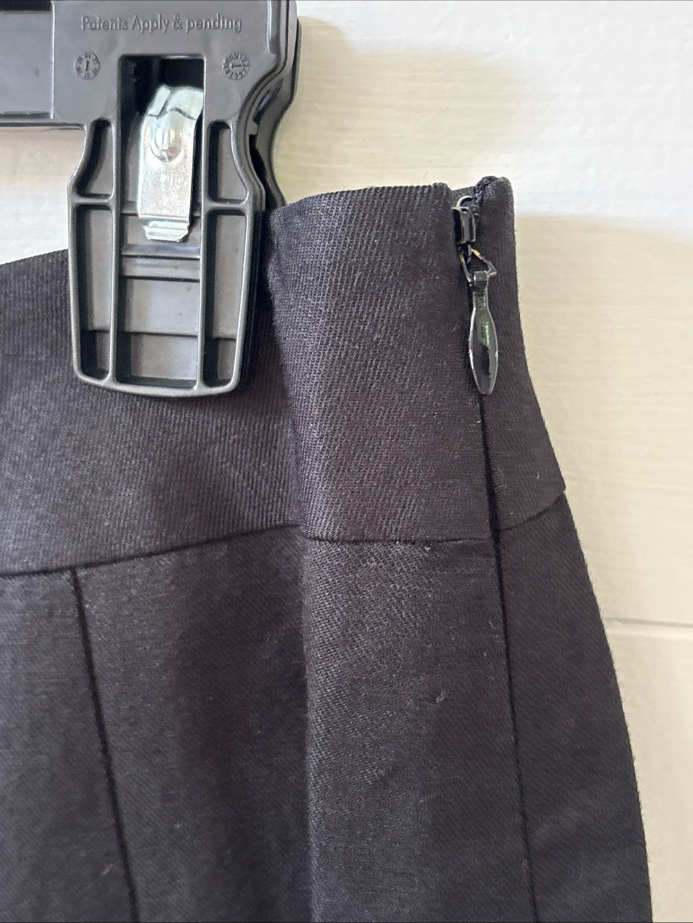 Ann Taylor Loft Flounce Skirt Linen Blend Midi Black Women’s Size 4 Lined Classy - Picture 3 of 9